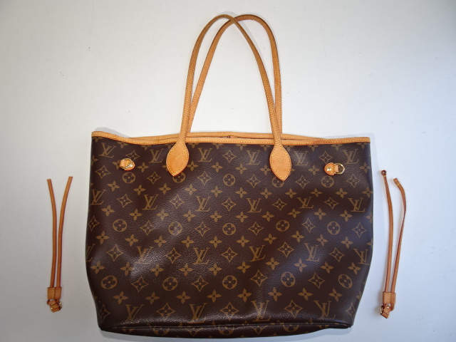 ルイヴィトンネヴァーフルMMのヌメ革交換前