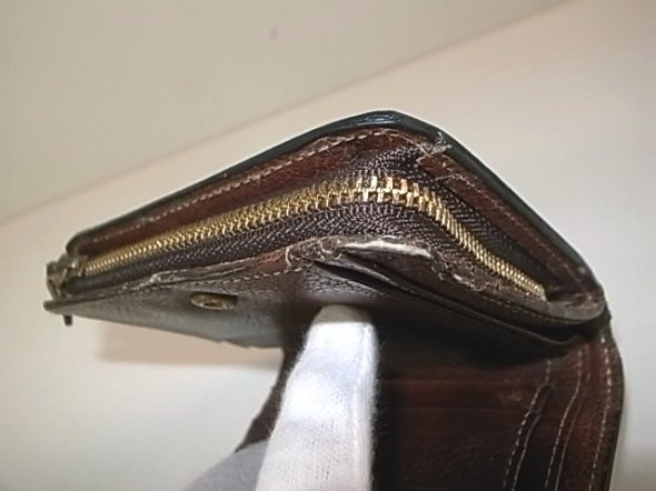 財布のファスナー修理
