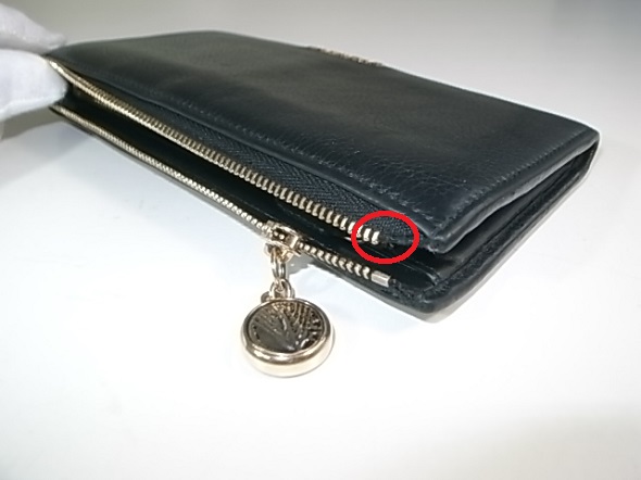 財布のファスナーパーツ修理