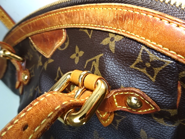 取っ手の根革交換と金具再利用